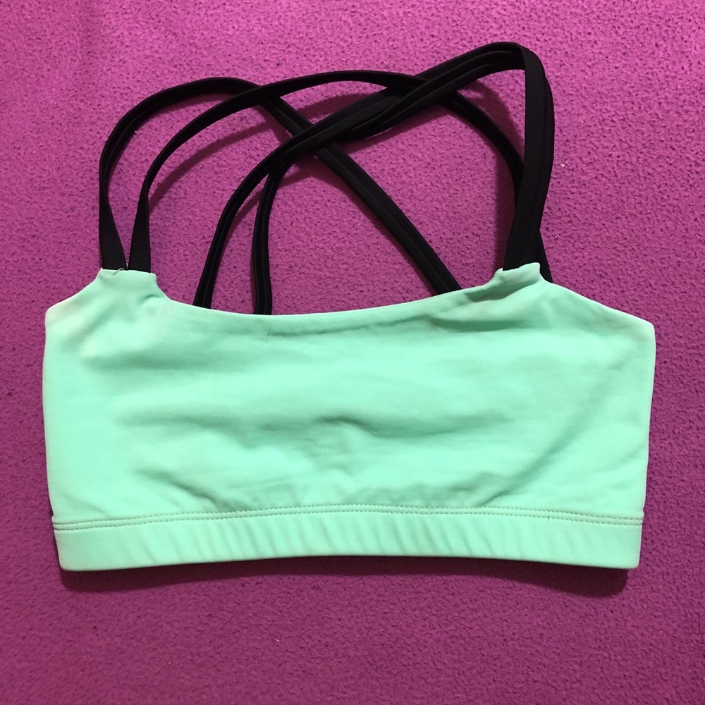 Valleau mint sports bra